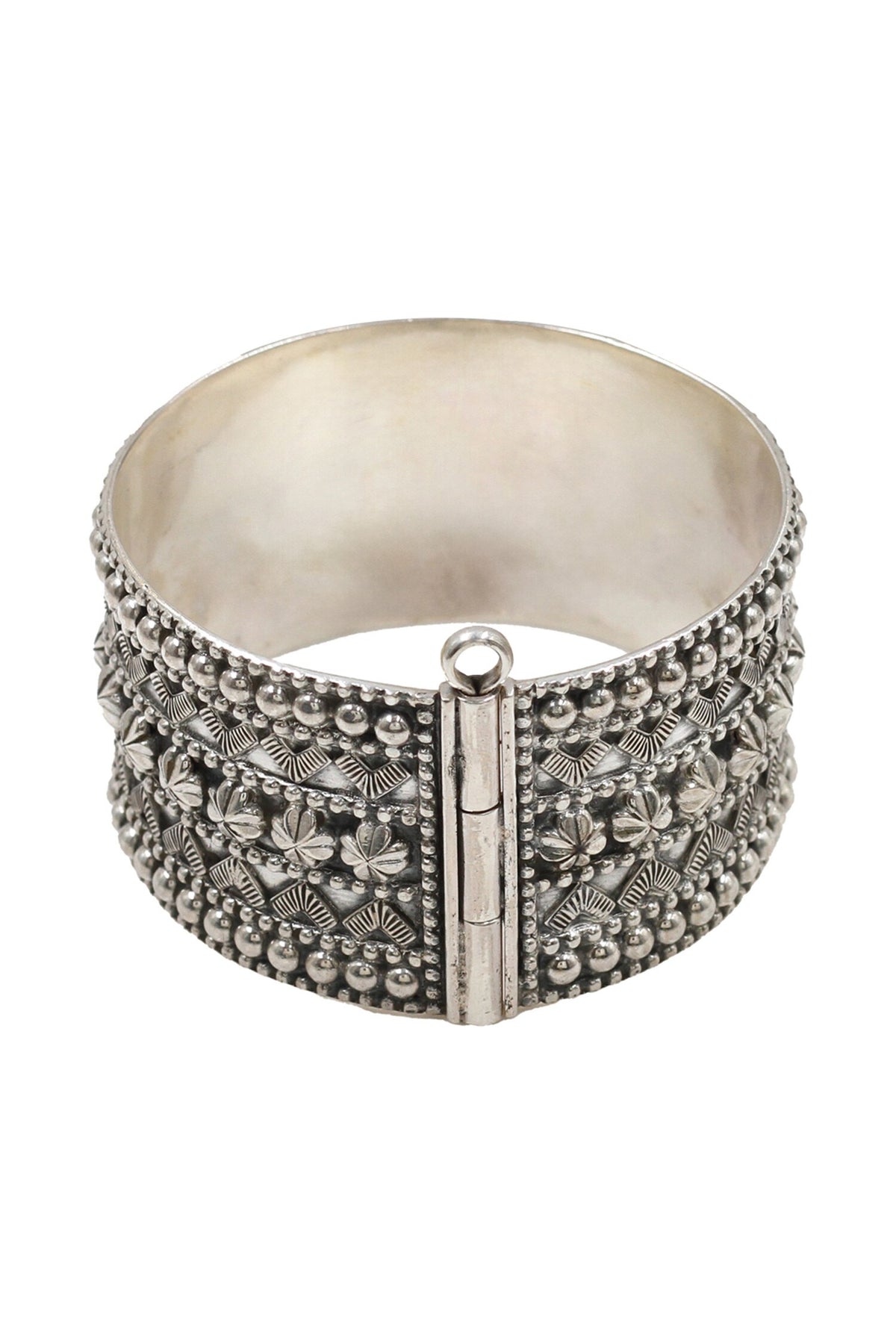 Designer Silver Handcrafted Bangle 