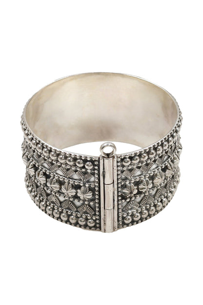 Designer Silver Handcrafted Bangle 