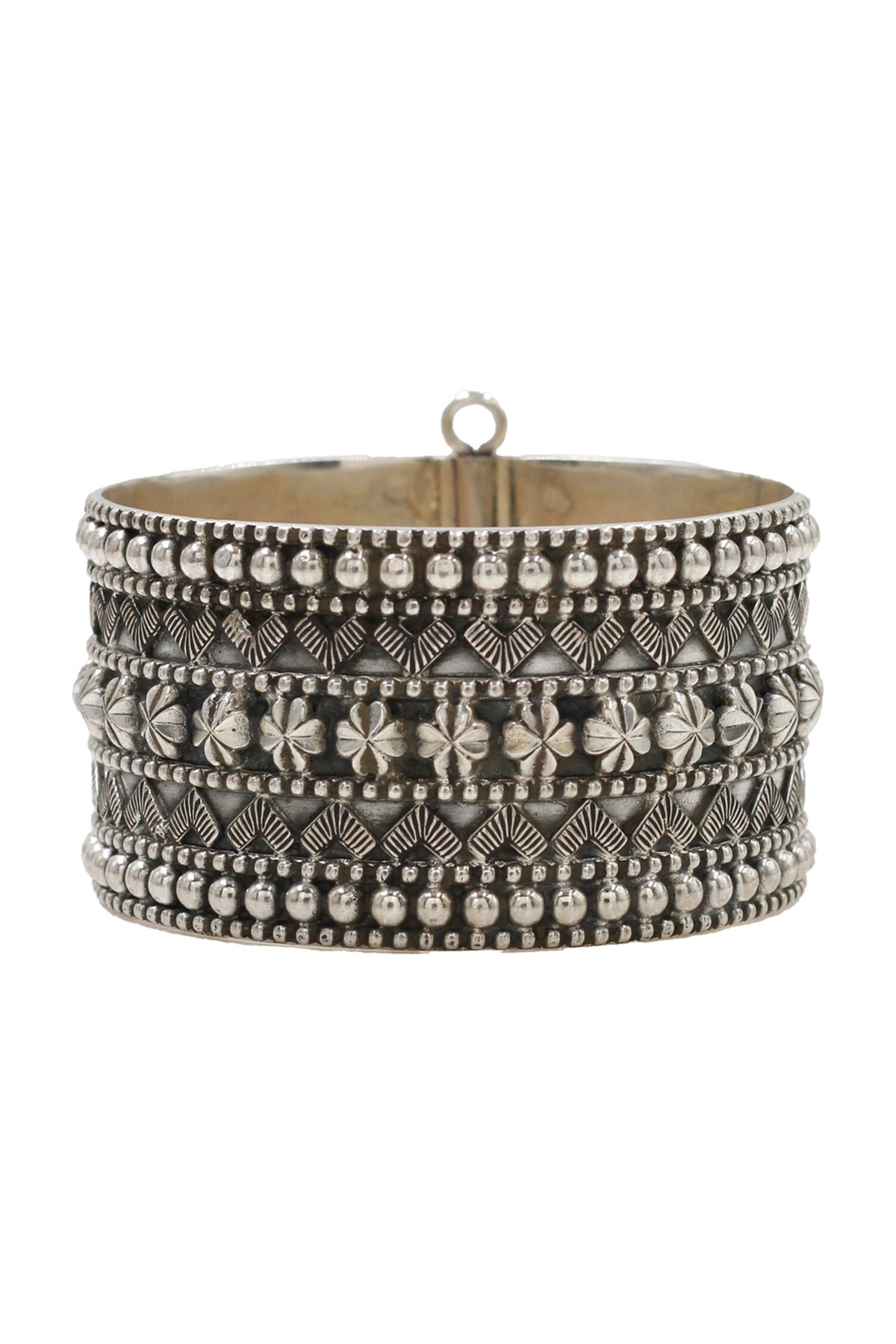 Designer Silver Handcrafted Bangle 