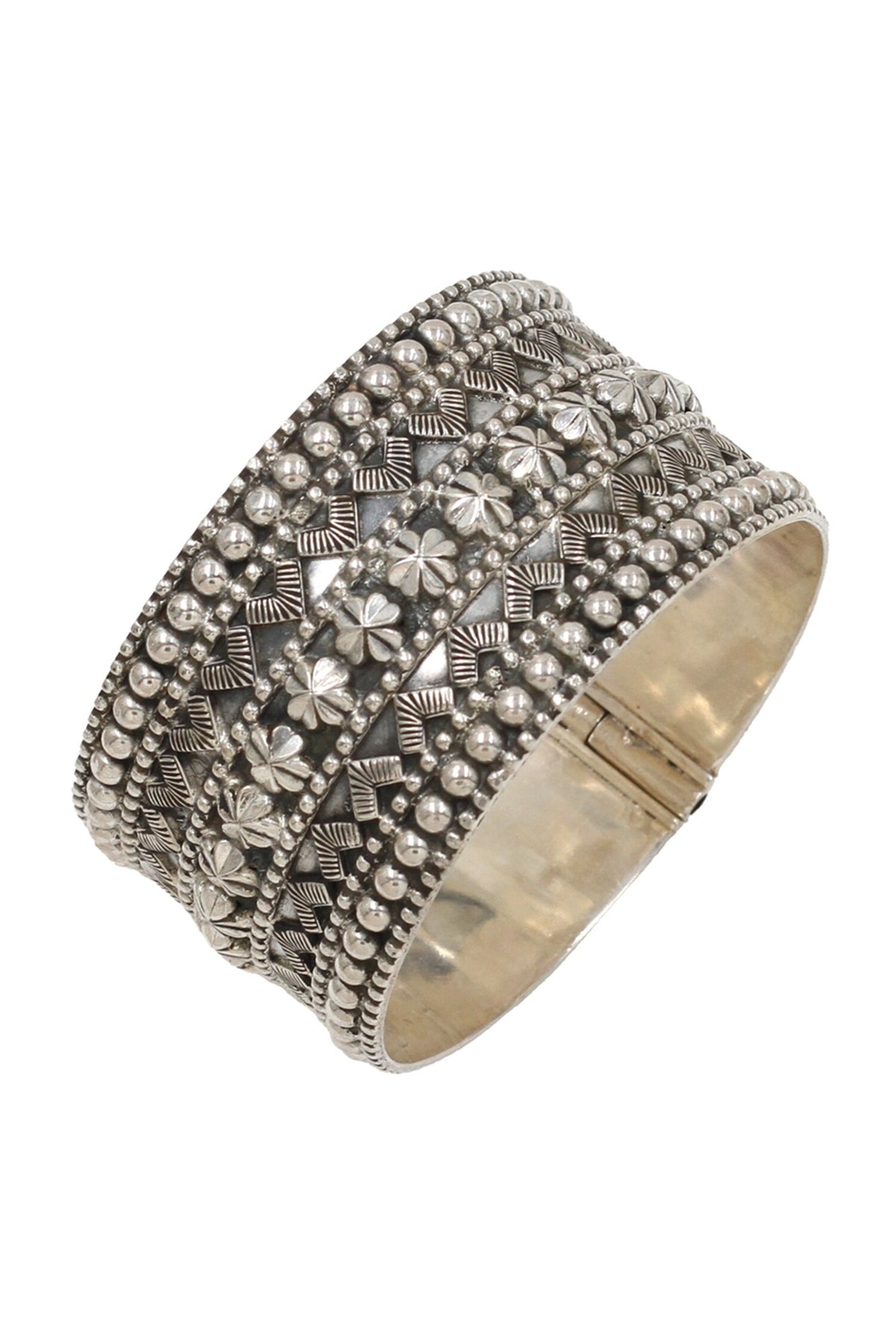 Designer Silver Handcrafted Bangle 
