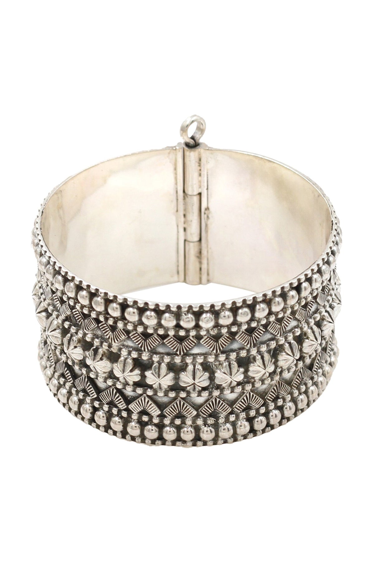 Designer Silver Handcrafted Bangle 