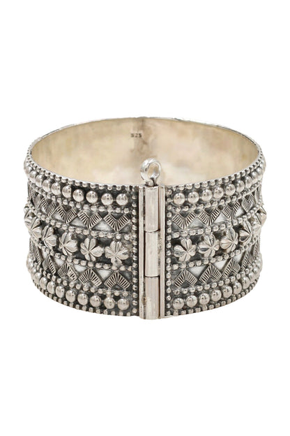 Designer Silver Handcrafted Bangle 
