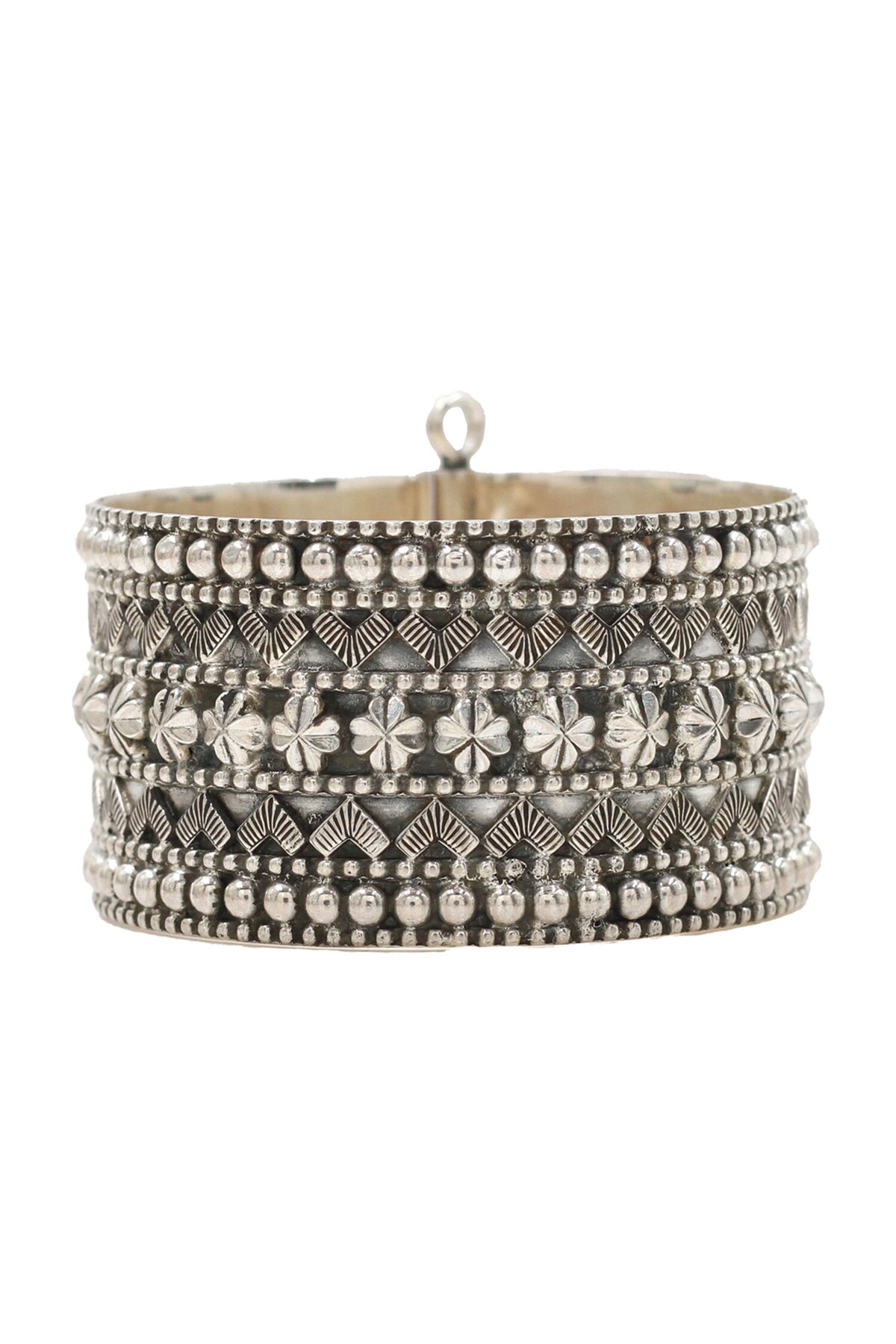 Designer Silver Handcrafted Bangle 