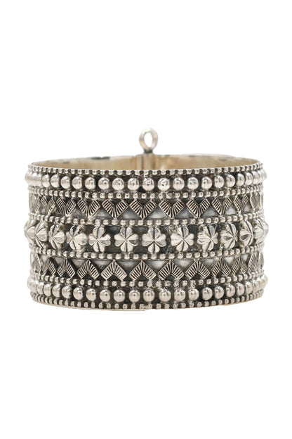 Designer Silver Handcrafted Bangle 