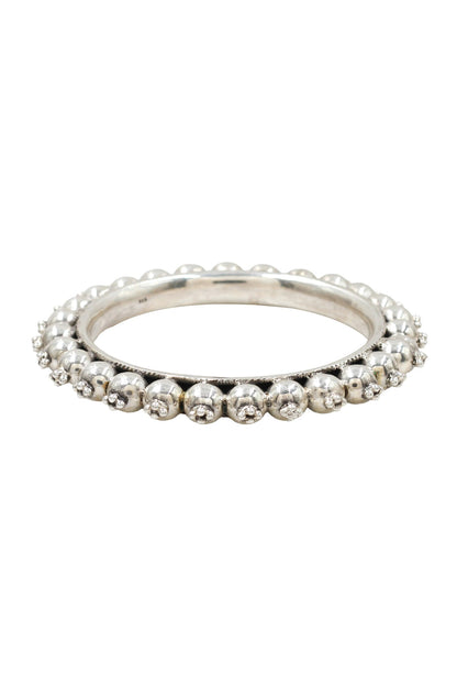 Designer Silver Handcrafted Bangle 