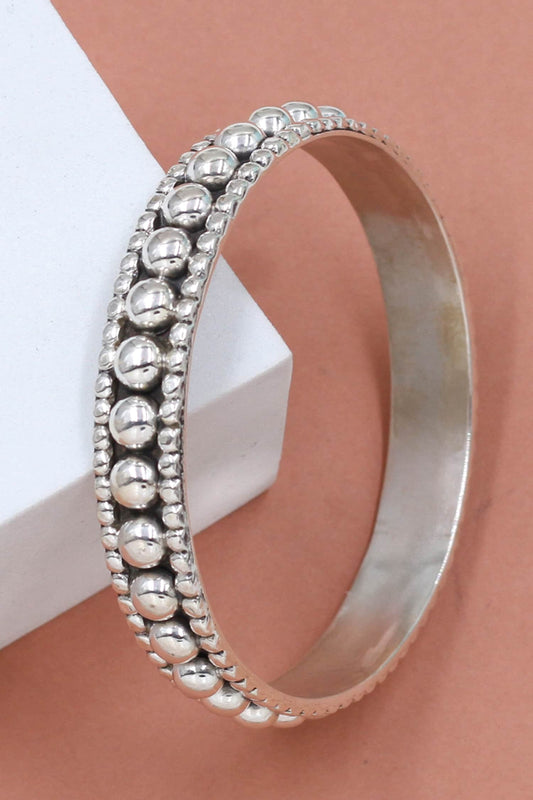 Designer Silver Handcrafted Bangle 