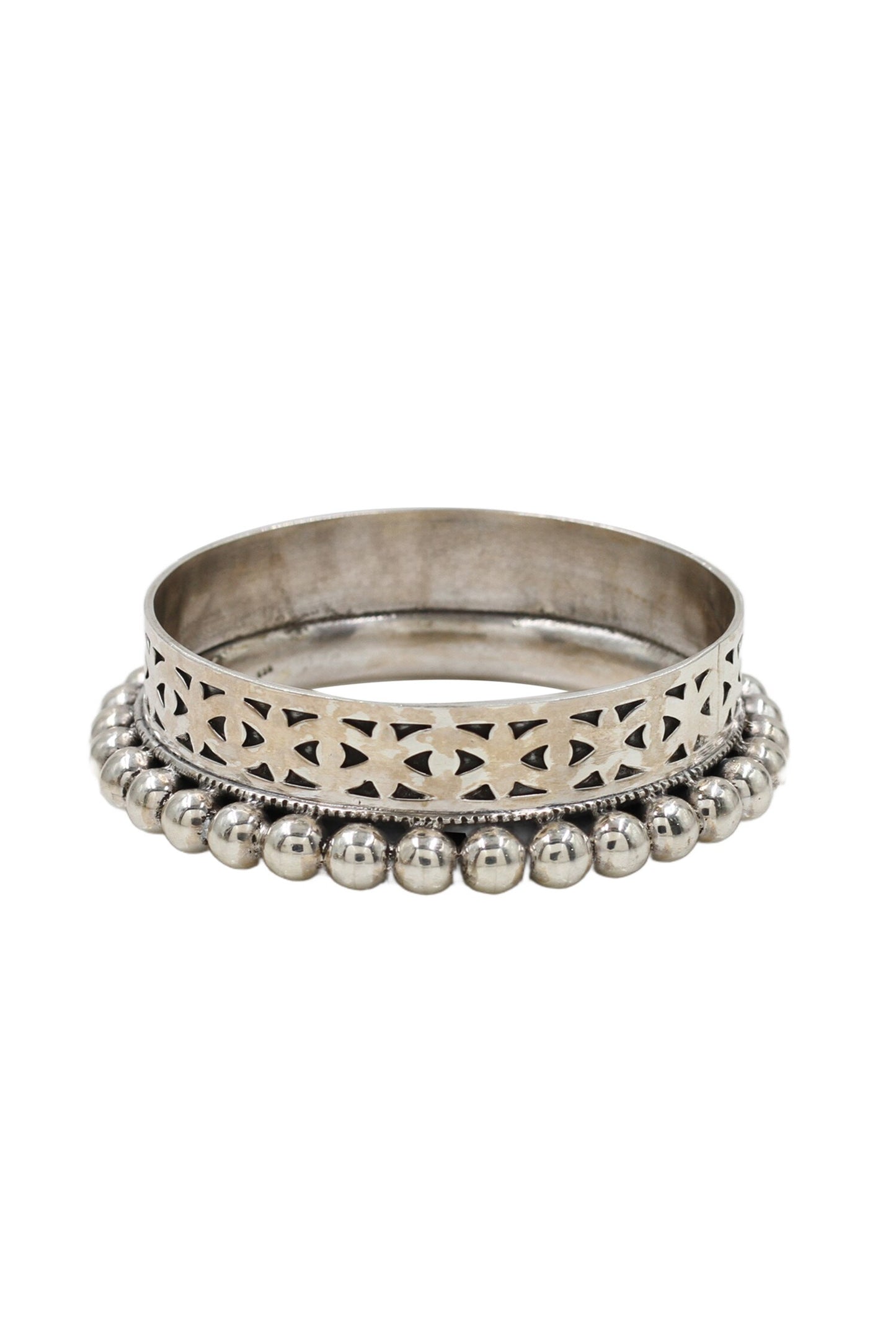 Designer Silver Handcrafted Bangle 
