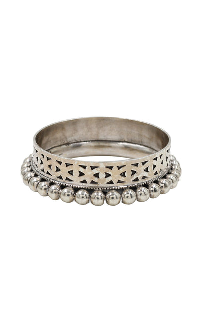 Designer Silver Handcrafted Bangle 