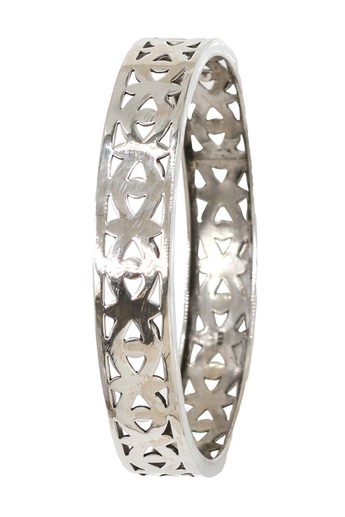 Designer Silver Bangle 