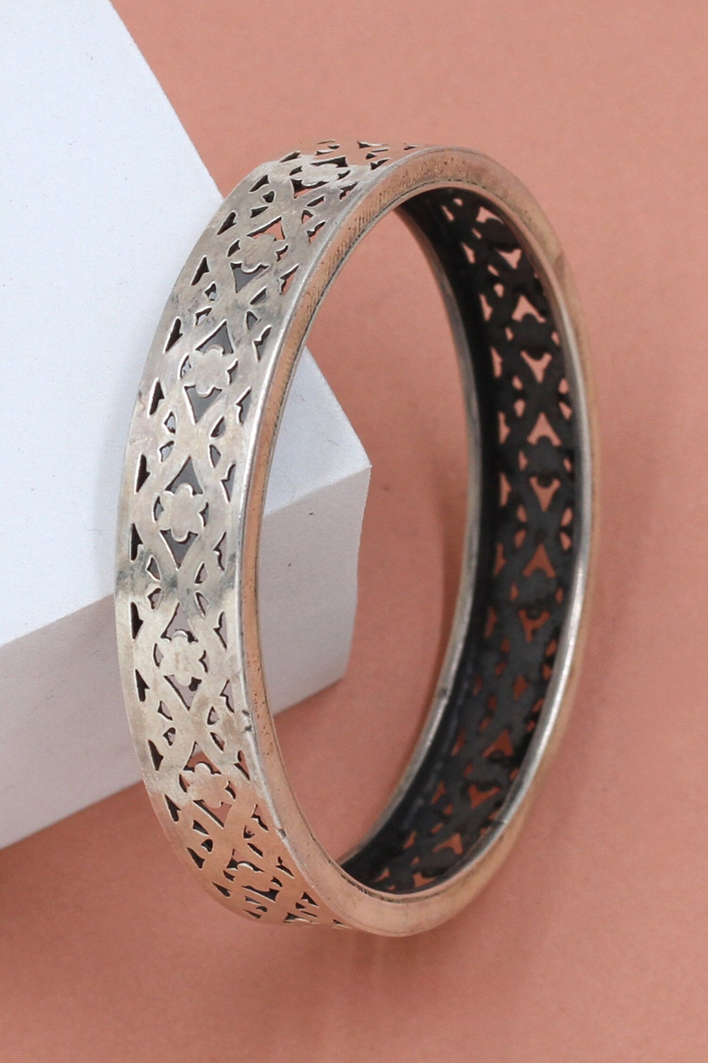 Designer Silver Bangle 