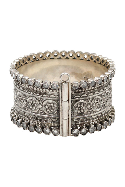 Kundan Silver Designer Bangle 