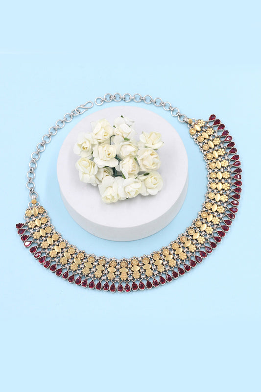 Kundan Work Gold Necklace 