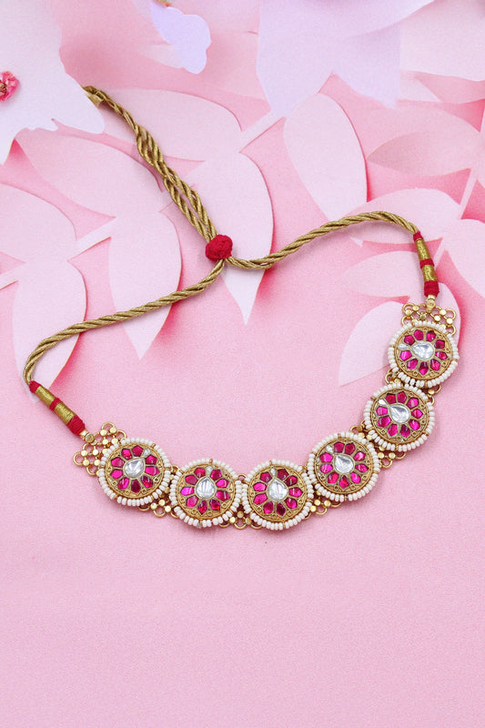 Kundan Pink Choker 