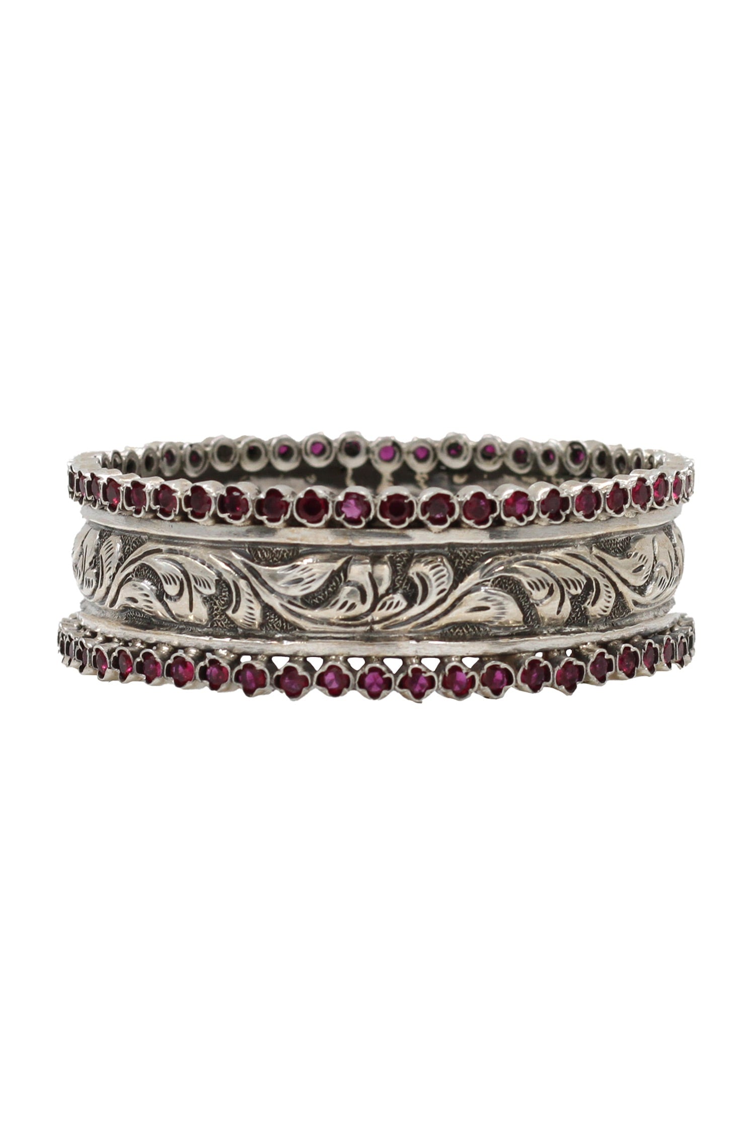Kundan Silver Designer Bangle 