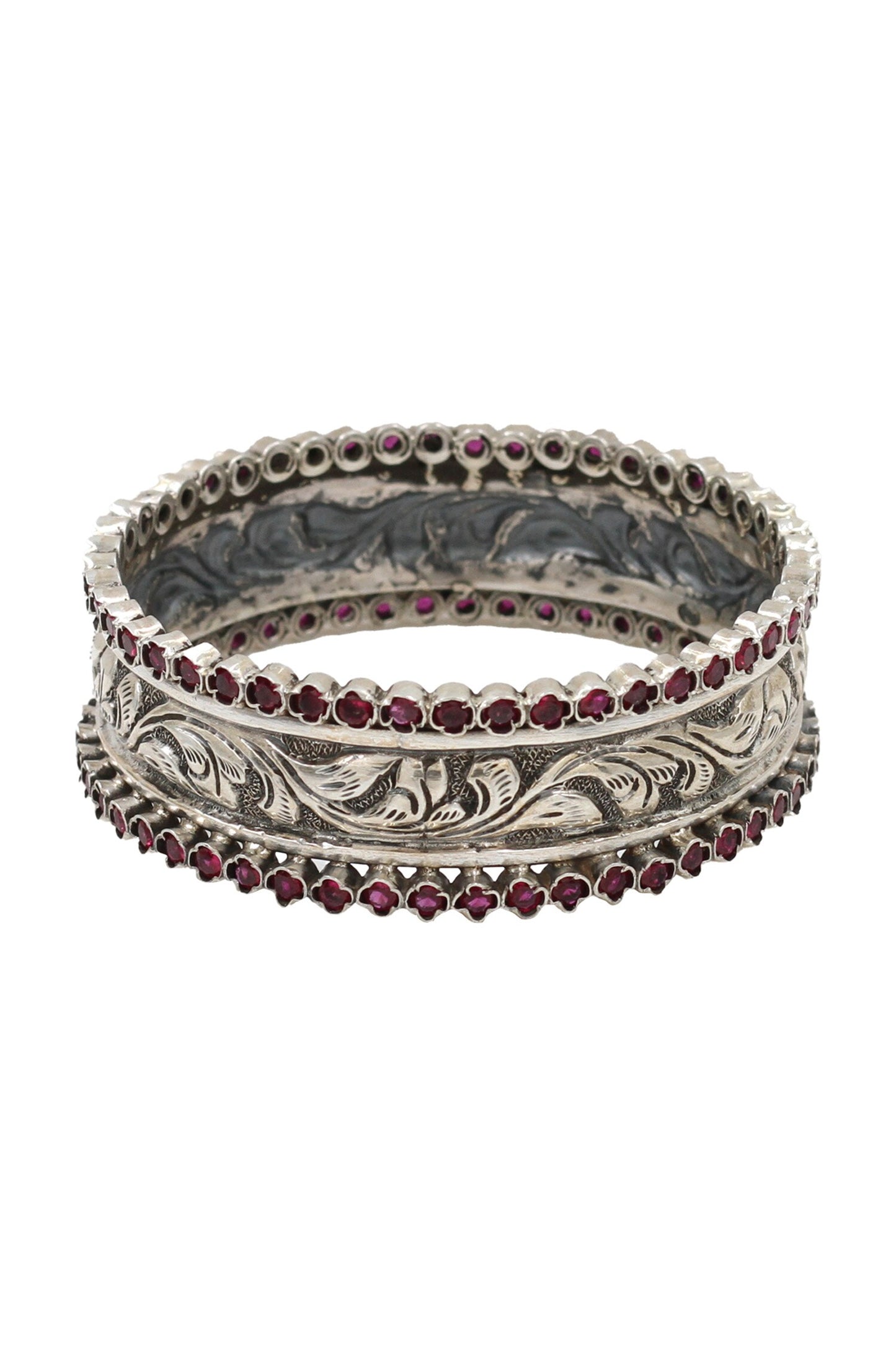 Kundan Silver Designer Bangle 