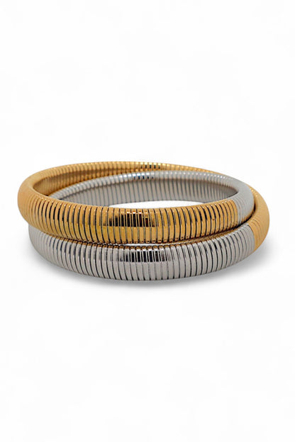 Two Tone Tarnish Free Bracelet 