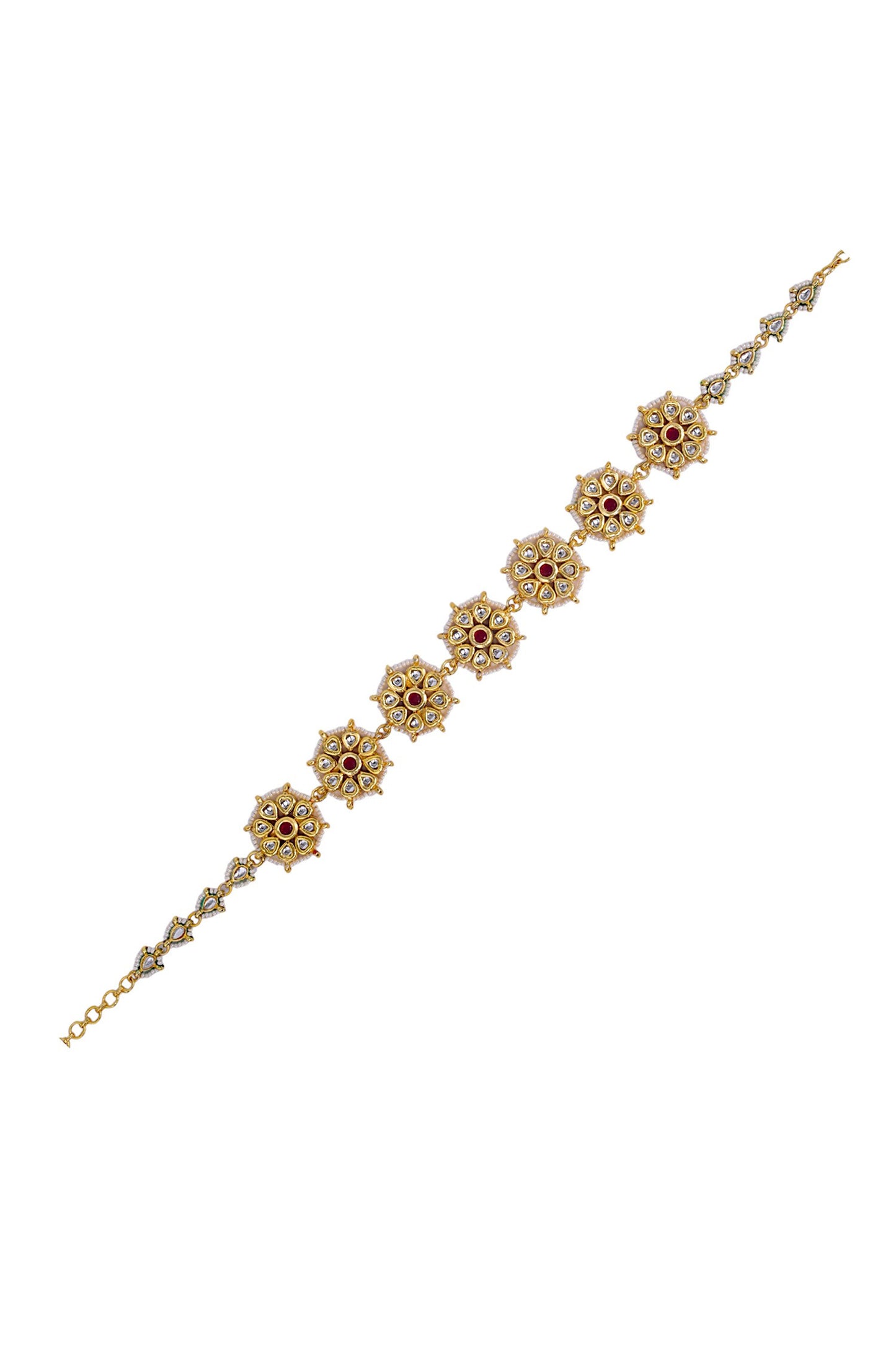 Gold Finish Kundan Mathapatti 