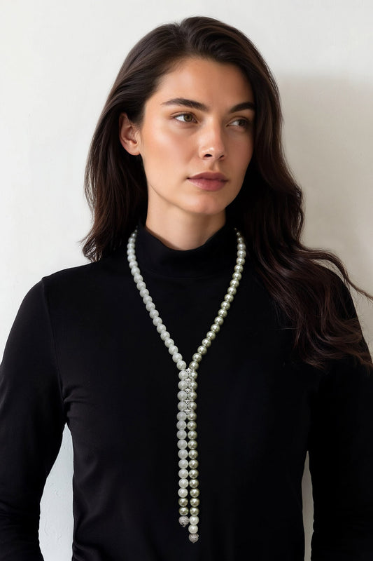 Grey Shell Pearl Designer Necklace 