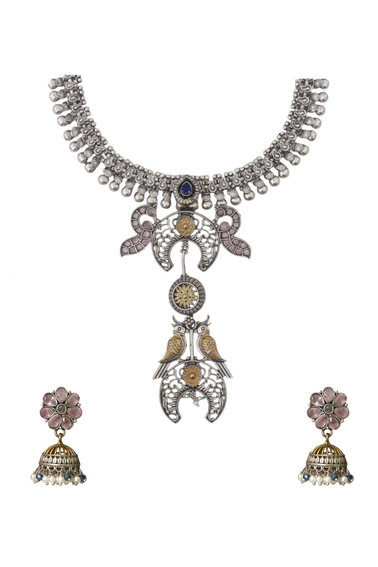 Antique Finish Necklace Set 