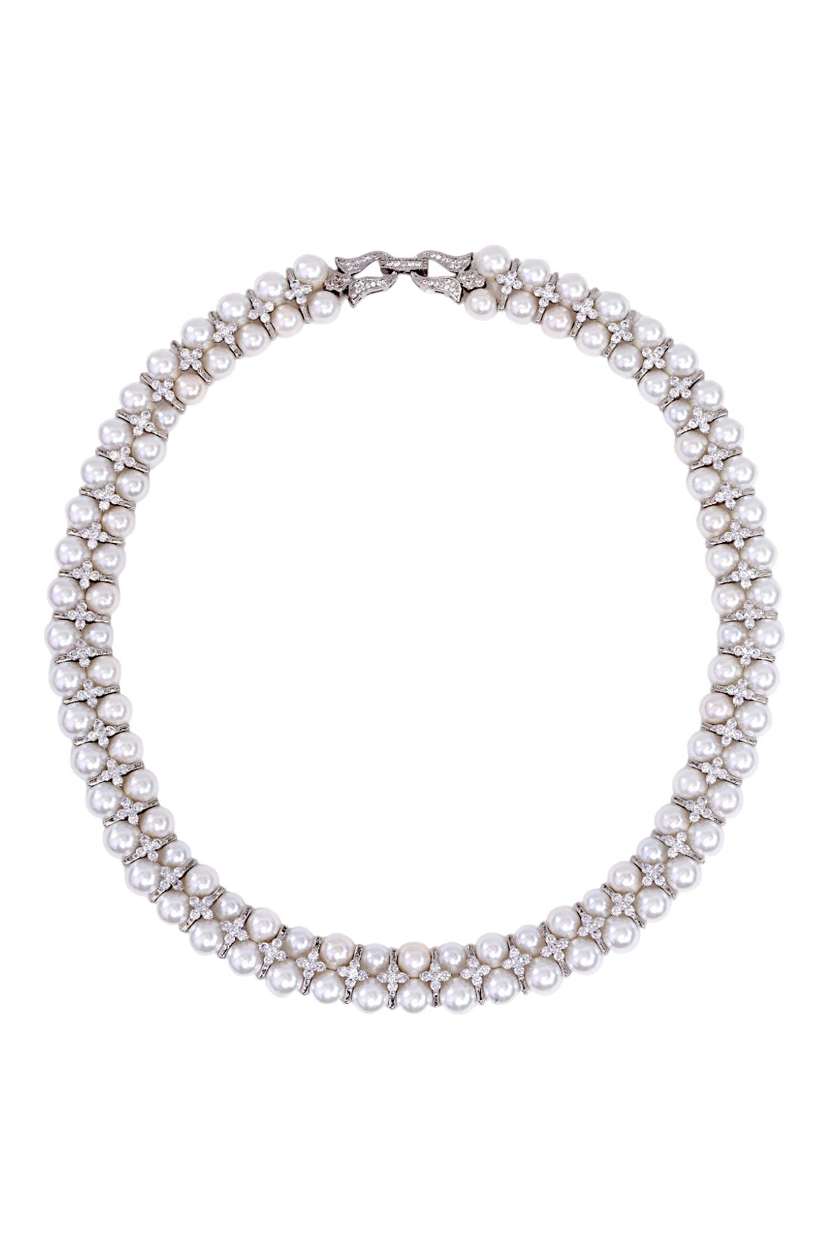 White Shell Pearl Necklace 