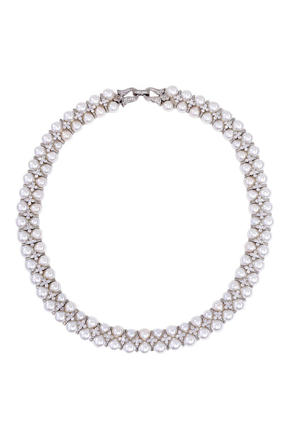 White Shell Pearl Necklace 