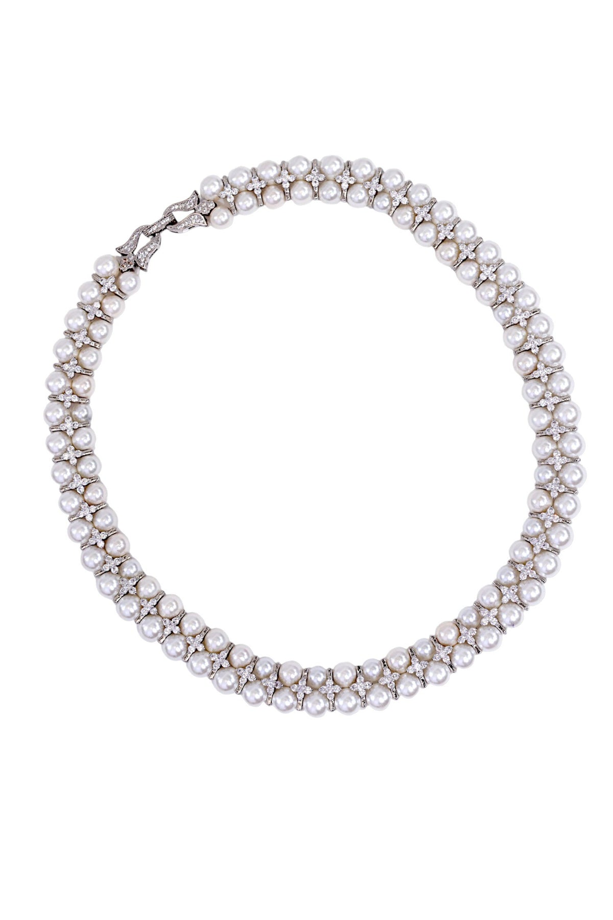 White Shell Pearl Necklace 