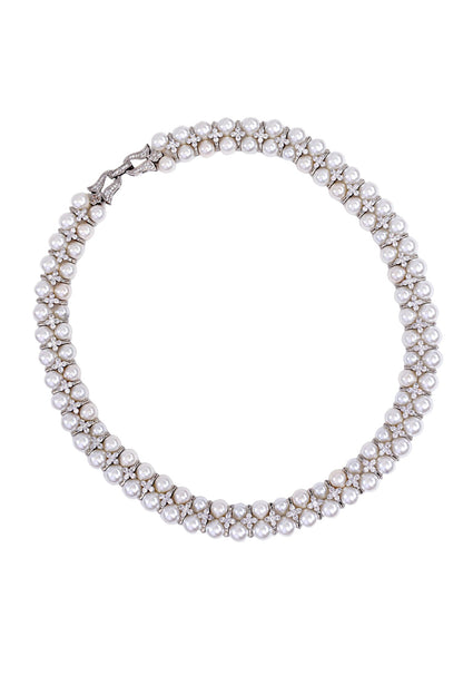 White Shell Pearl Necklace 
