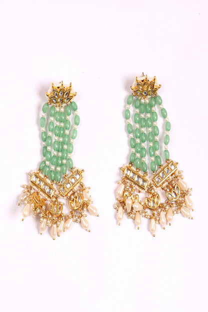 Sabz Khwab Drop Earrings 