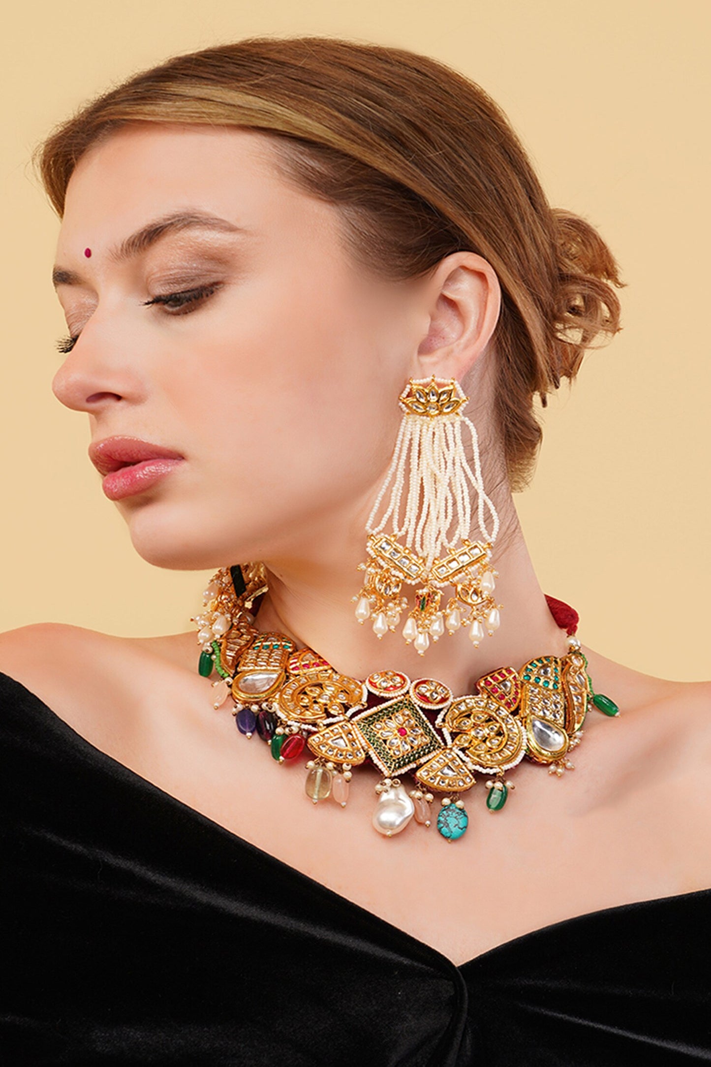 Sunehri Khwab Drop Earrings 