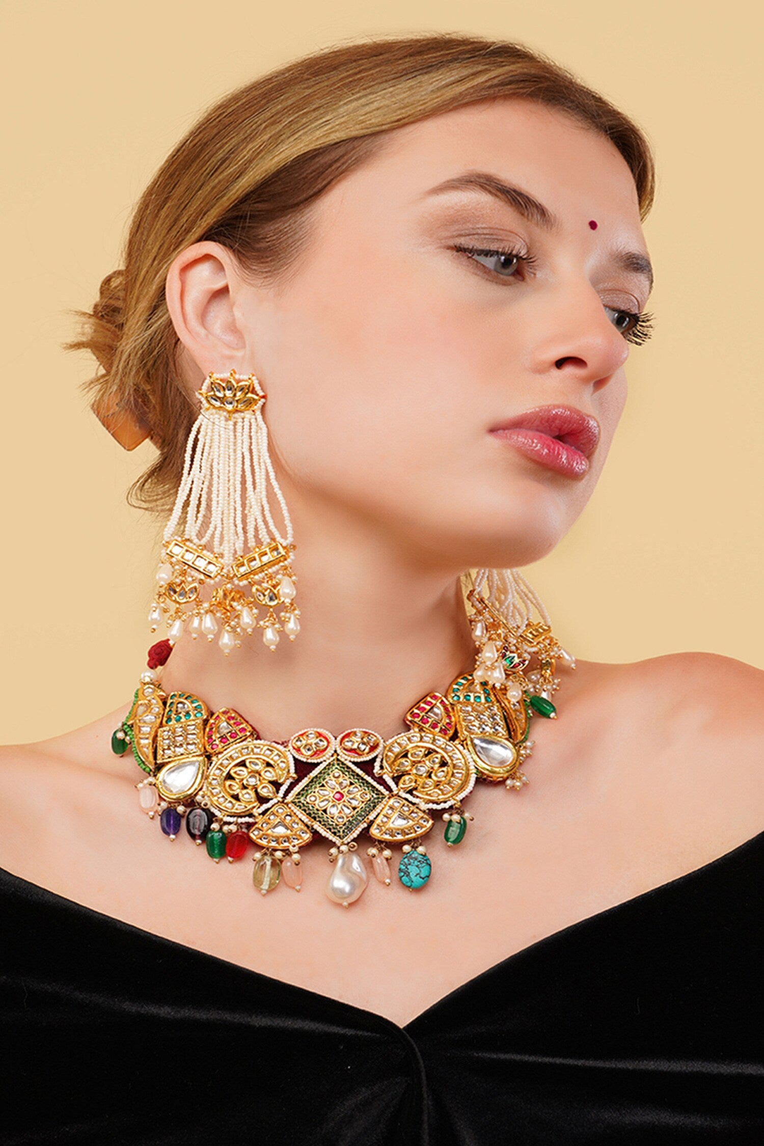 Sunehri Khwab Drop Earrings 