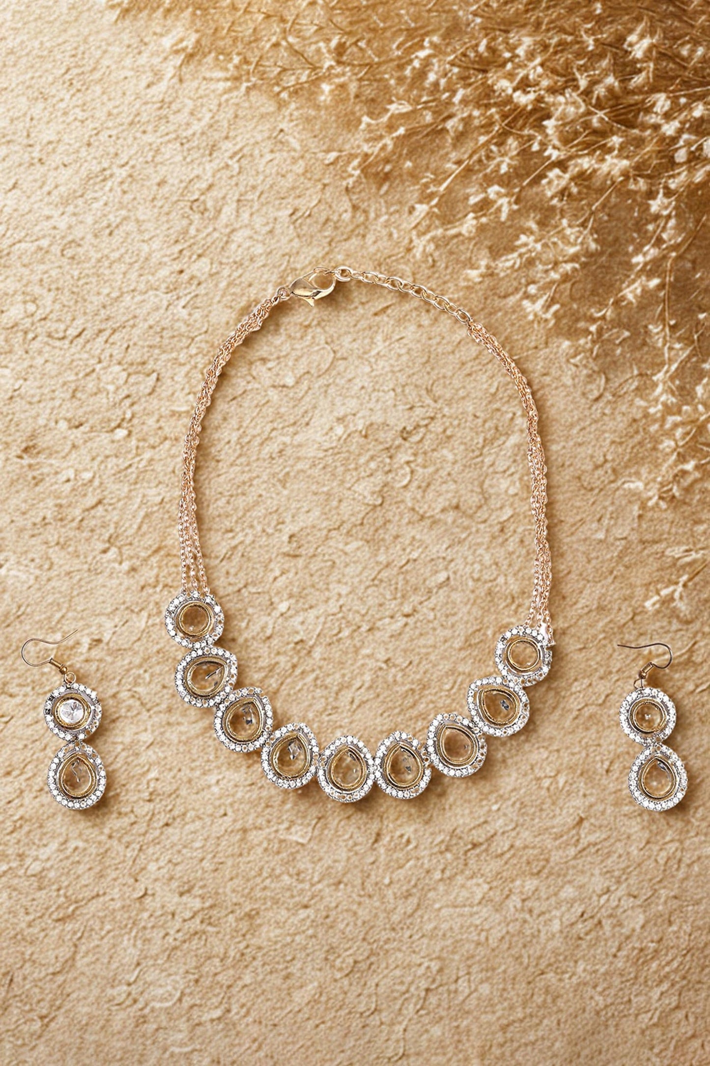 Sona Sa Asar Necklace with Earring 
