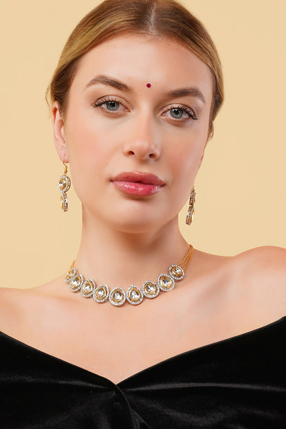 Sona Sa Asar Necklace with Earring 