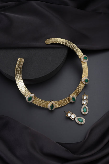 Emerald Hasli Necklace Set 