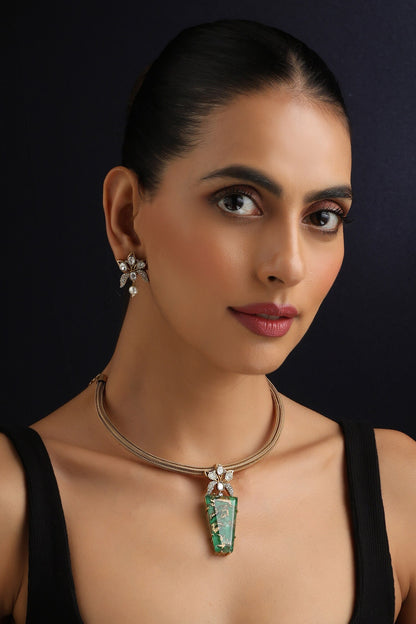 Emerald Hasli Necklace Set 