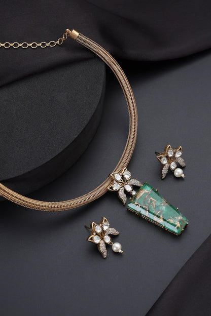 Emerald Hasli Necklace Set 
