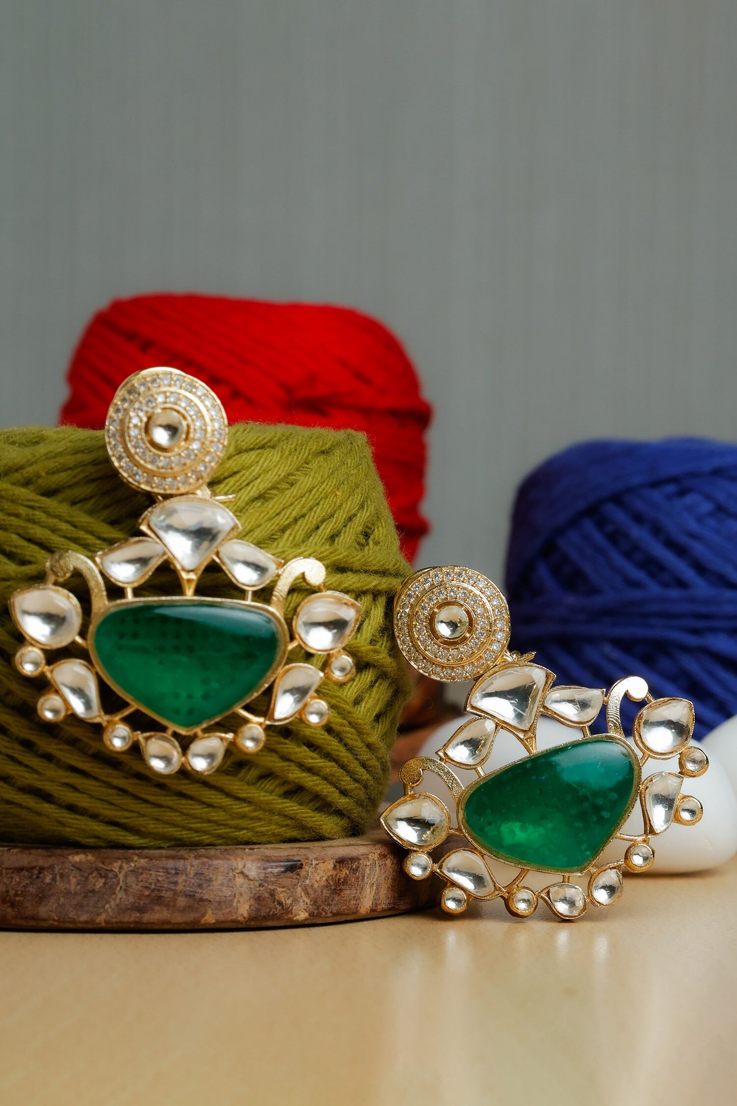 Royal Green Earrings 
