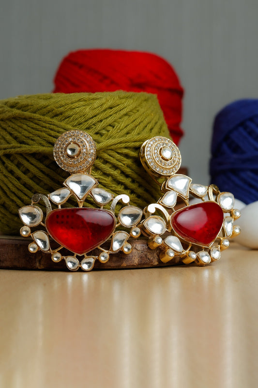 Royal Red Earrings 