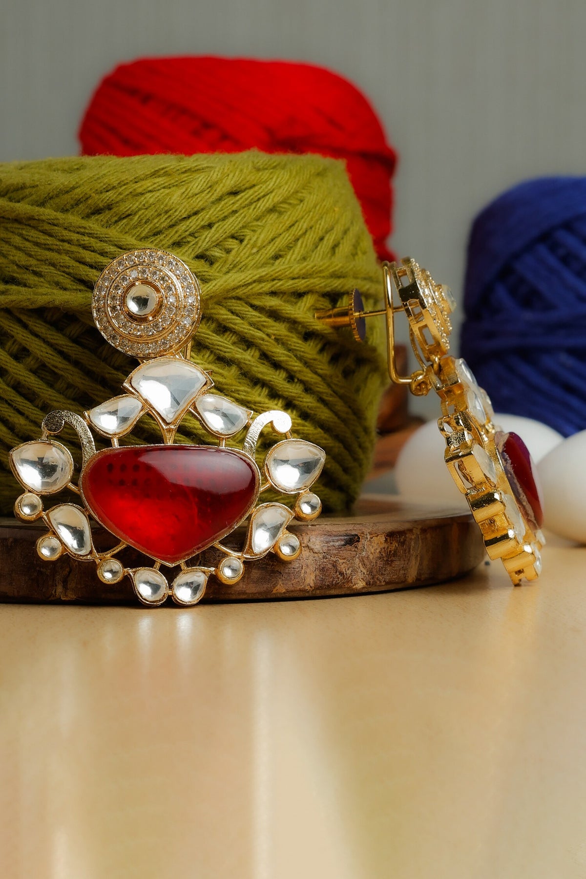Royal Red Earrings 