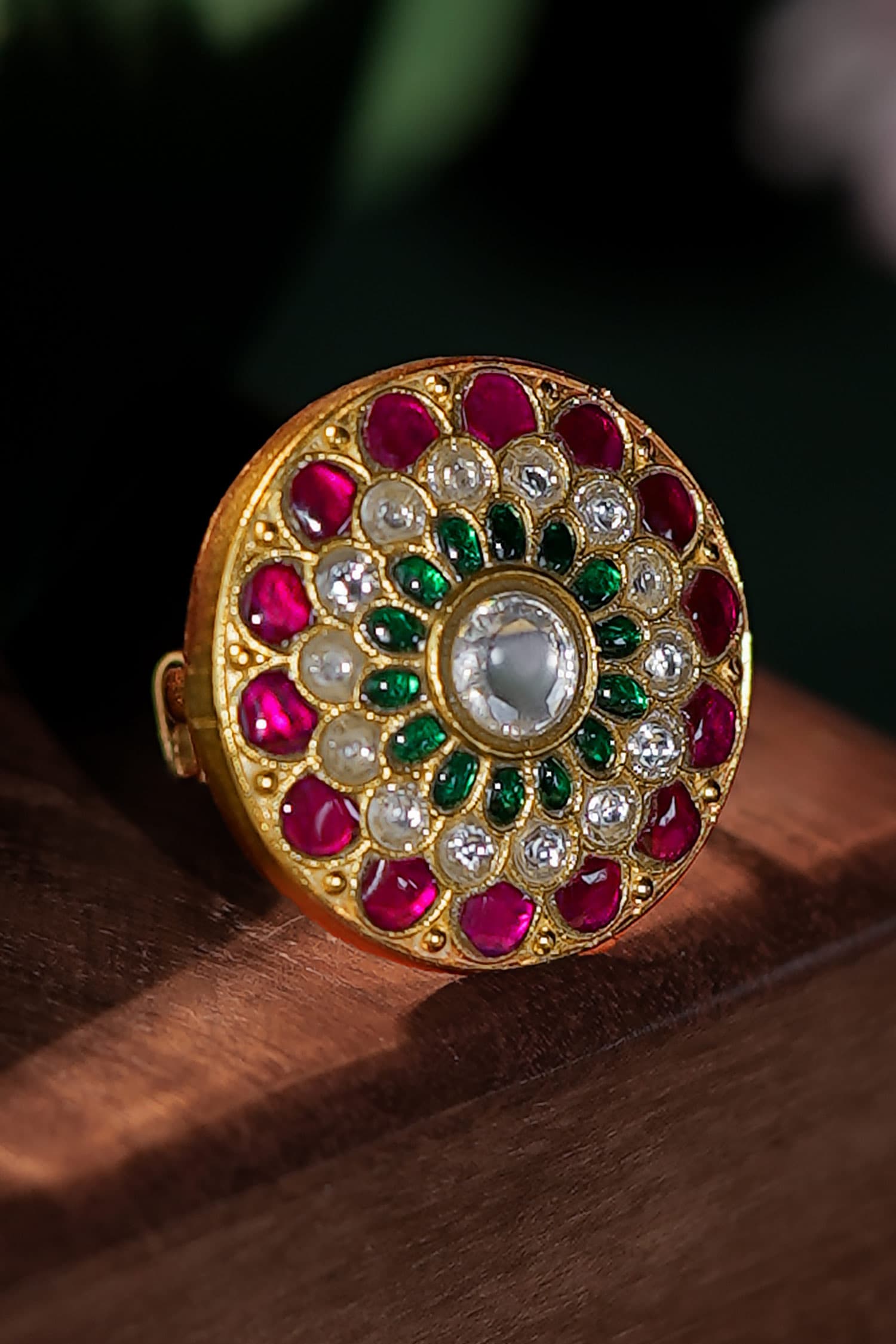 Multicolour Floral Ring 