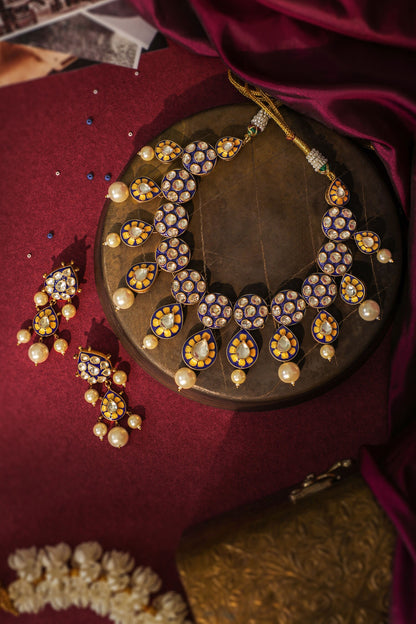 Royal Mina Work Necklace Set 