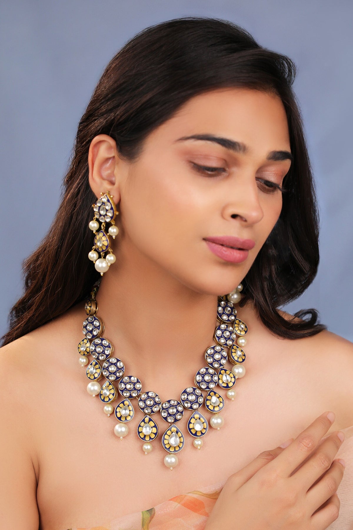 Royal Mina Work Necklace Set 