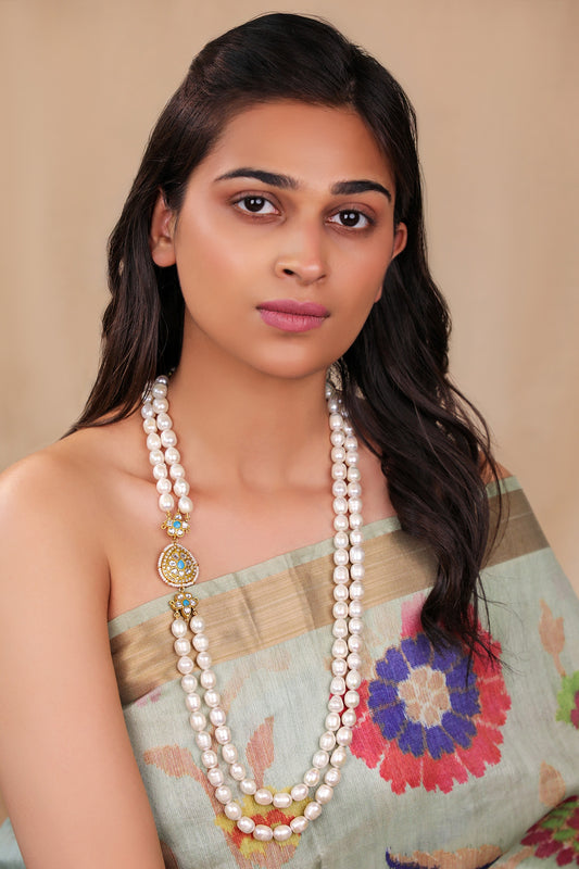 Delicate 2 Line Maala Necklace 