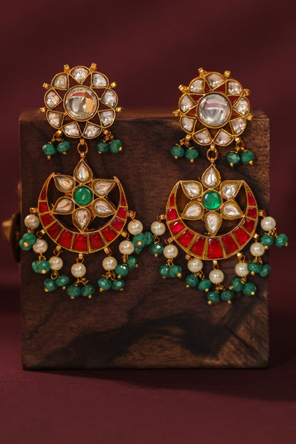 Traditioal Yet Royal Indian Style Earings 