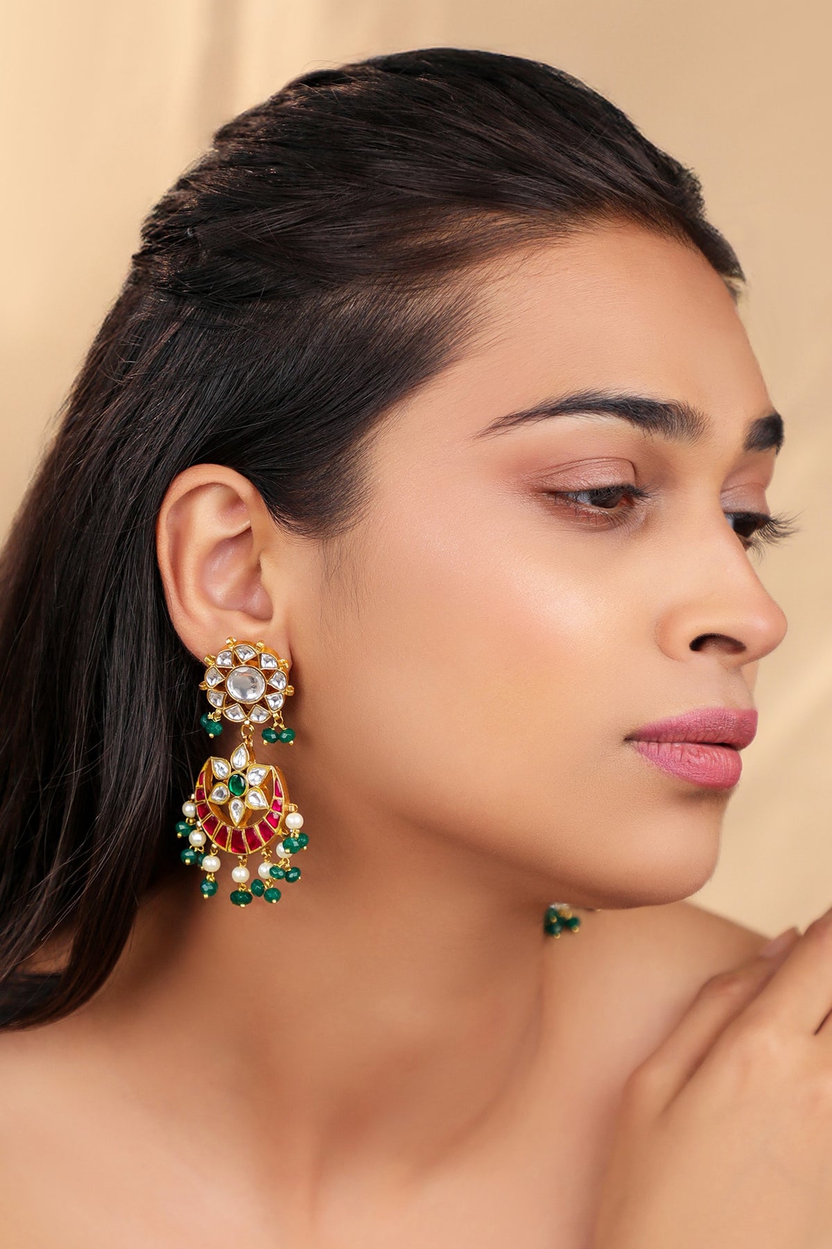 Traditioal Yet Royal Indian Style Earings 