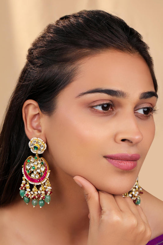 Traditional Ethnic Chandbali Earrings 