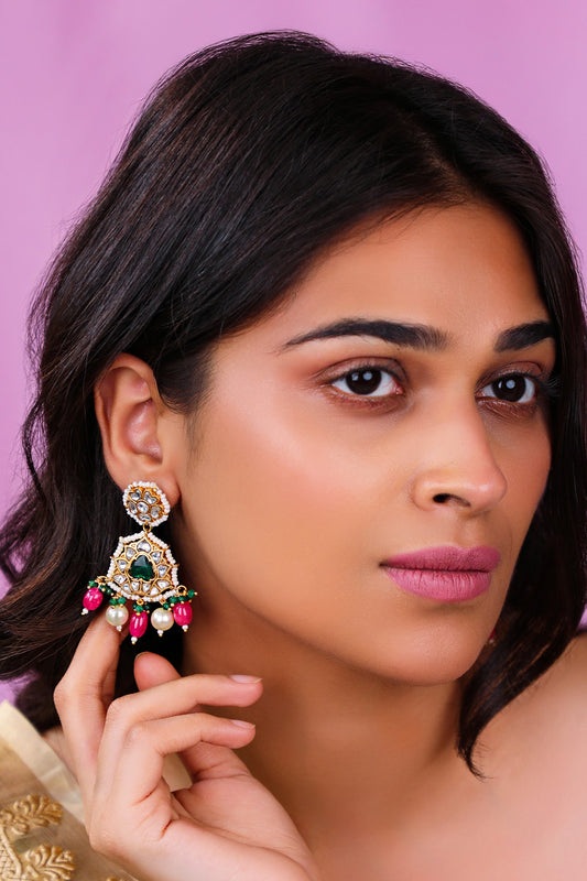 Pearl Embellished Earrings 