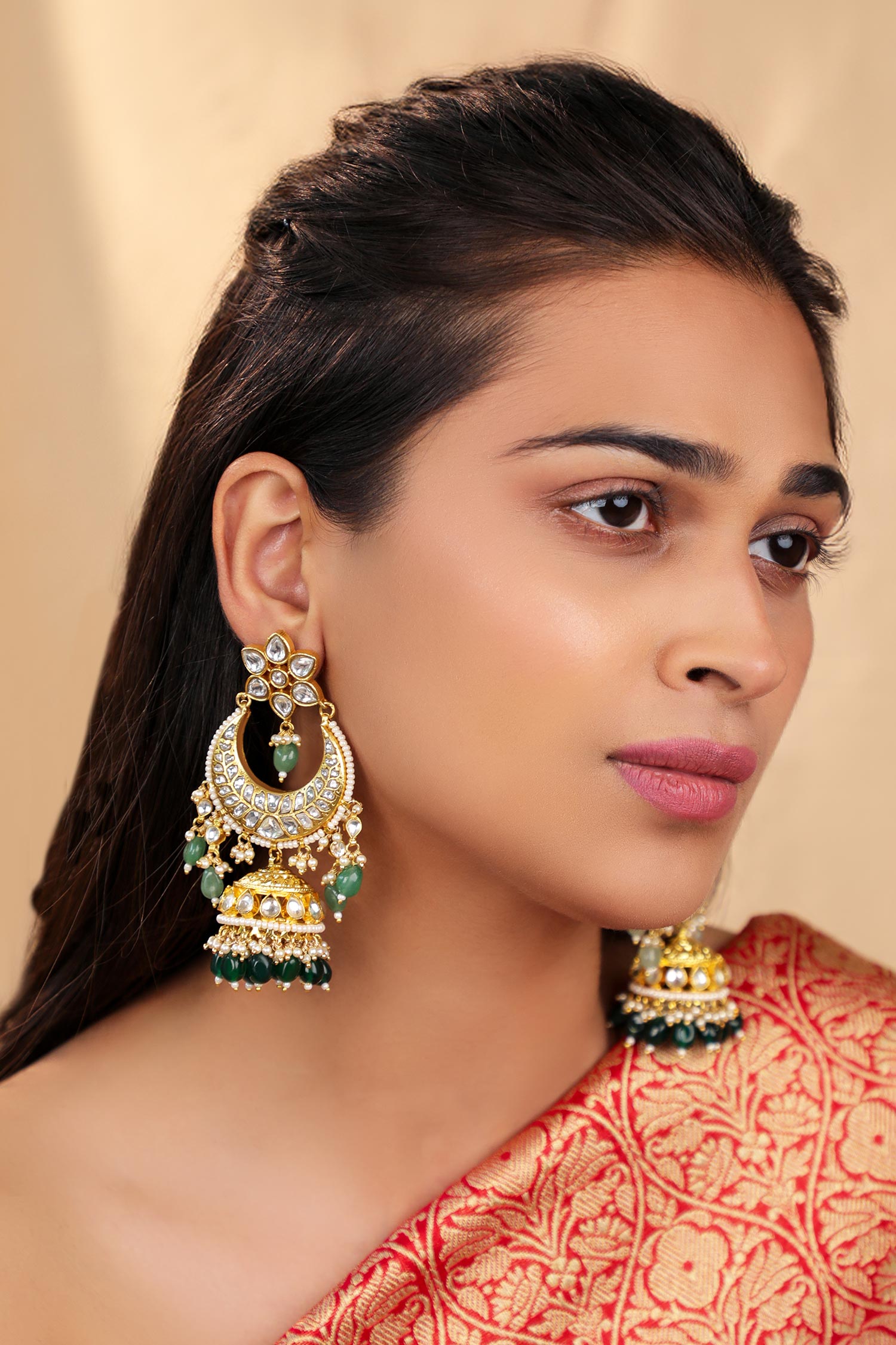 Chandbali Jhumki Earings 