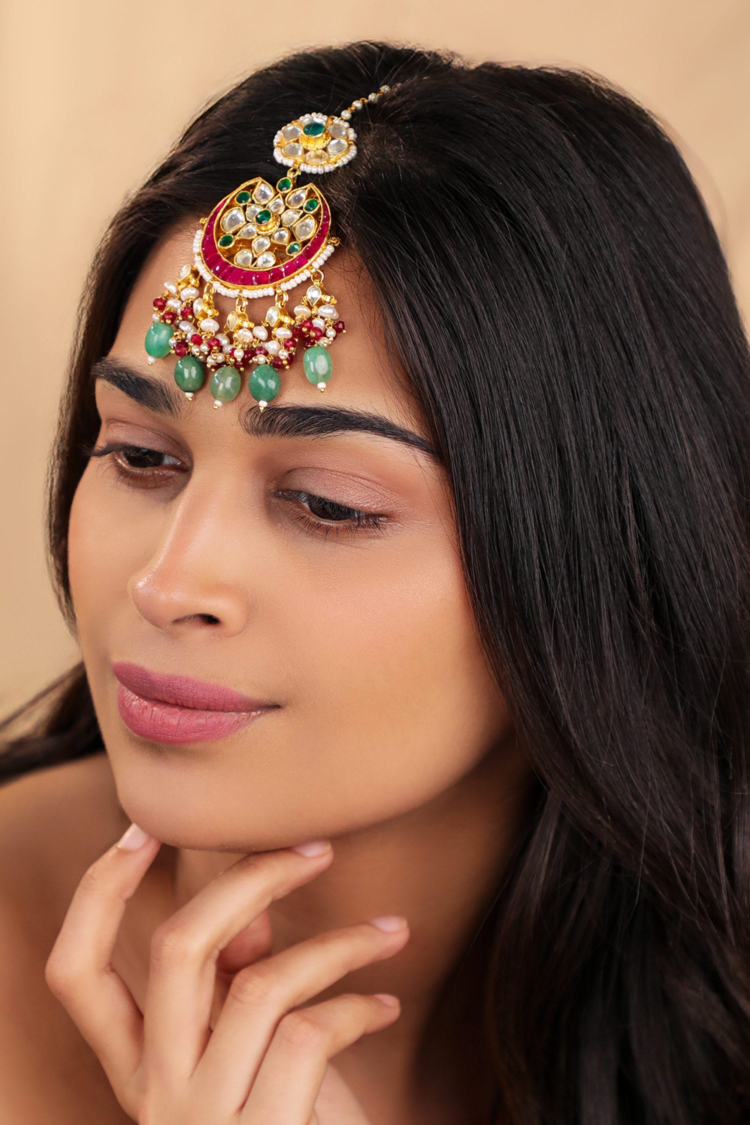 Multi Color Designer Maangtikka 