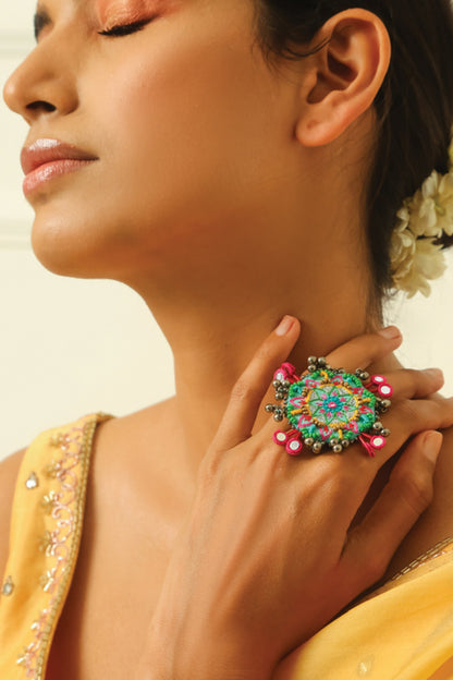 Multi Color Adjustable Pushpa Ring 
