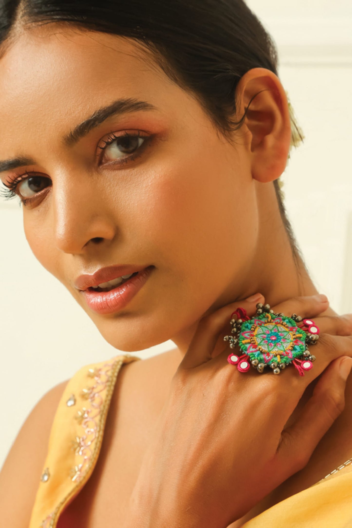 Multi Color Adjustable Pushpa Ring 